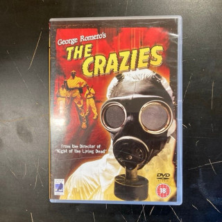 Crazies (1973) DVD (VG+/M-) -kauhu/sci-fi- (ei suomenkielistä tekstitystä)